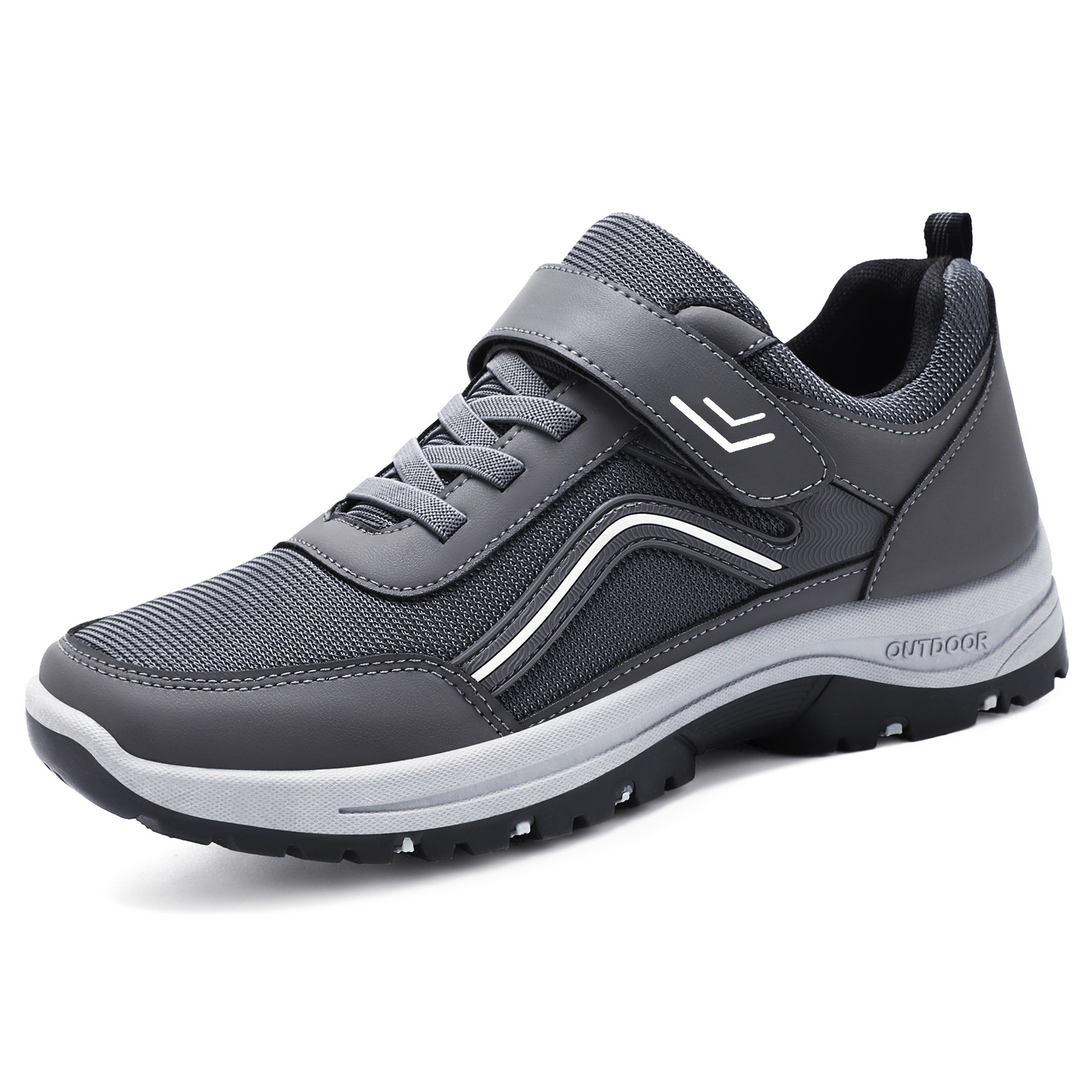 New men's shoes, walking shoes, couple styles, middle-aged and elderly dad shoes, Velcro style, soft-soled, comfortable and casual shoes Item Picture