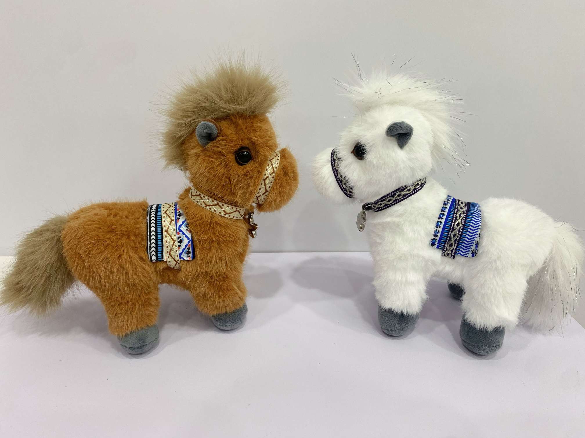 Source factory Mi Ling Mink Simulation Pony plush Toys 2026 Horse Year Zodiac Mascot Dolls Cross-border wholesale Specification image