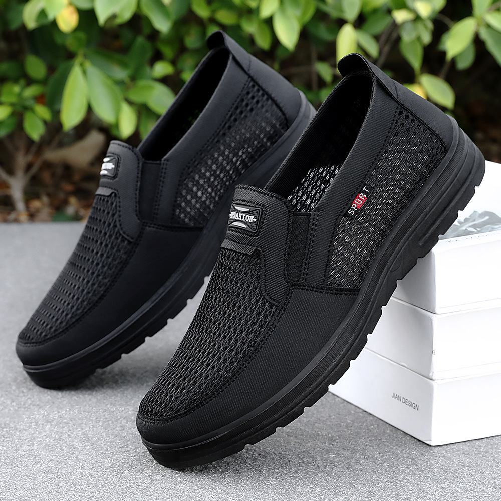 Casual single-shoe men's 2025 autumn new men's shoes, breathable and comfortable, shallow opening dad shoes, old Beijing cloth shoes full figure