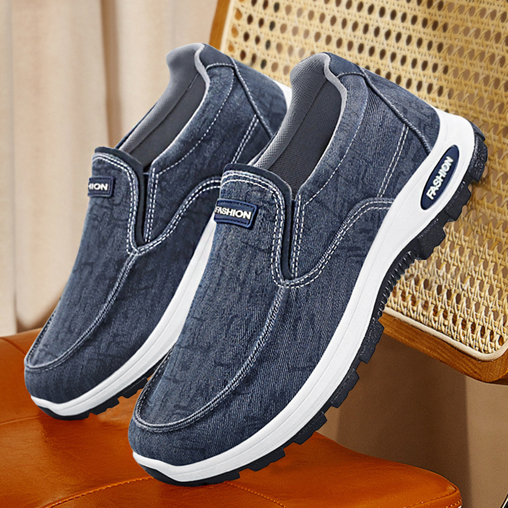 Customized sports shoes for men's autumn new style, breathable mesh men's shoes, cross-border consignment, casual one-step walking shoes details Picture