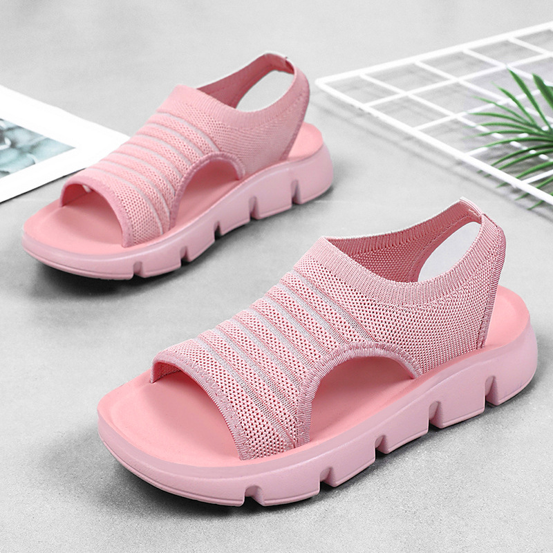 New summer hollowed-out breathable women's sandals sandal soft-soled comfortable mom shoes for foreign trade women's shoes Specification drawing