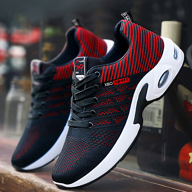 Custom-made trendy men's shoes, breathable lace-up running shoes, lightweight and casual sports shoes, men's snea details Picture