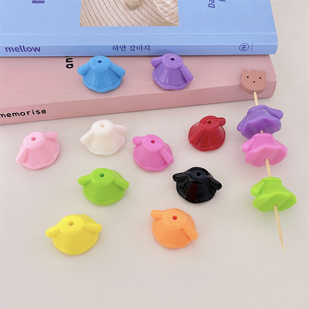 Chen Ming's 16mm solid color dress, beaded diy car pendant, bracelet, mobile phone chain, hair tie, hair accessory and accessory materials