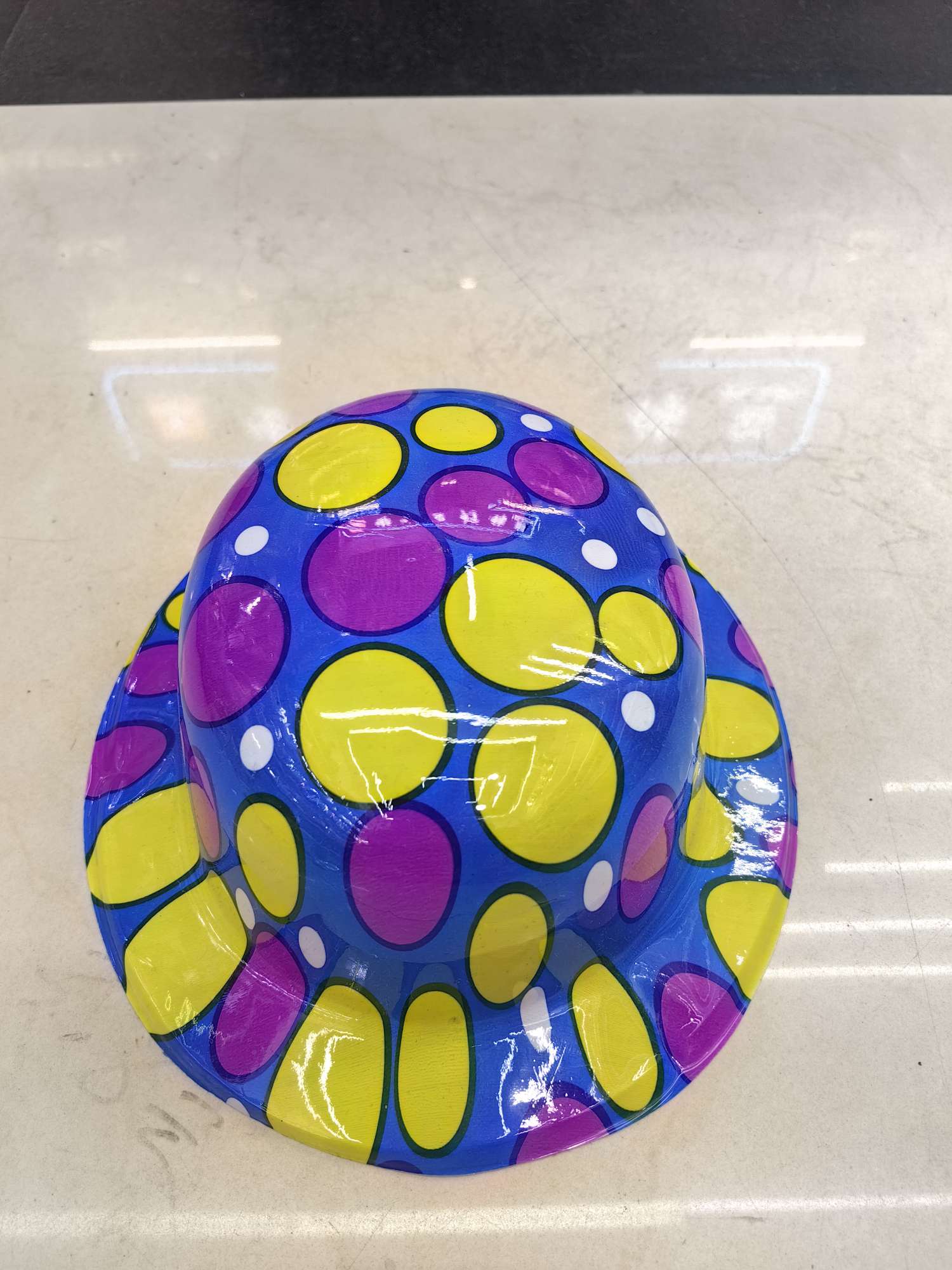 印花卡通小圆帽塑料多款式可选多颜色混搭可定制详情图5