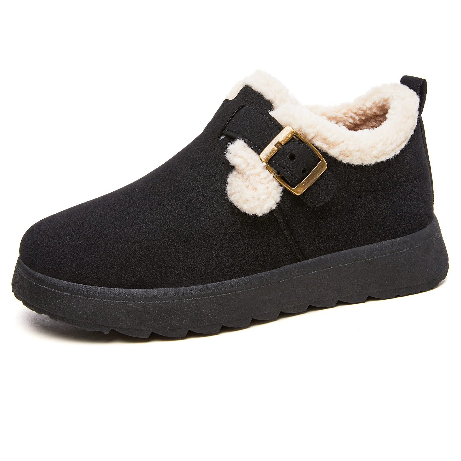 New winter fashion and versatile cotton shoes for women, fleece and thickened cotton boots, cross-border one-foot snow boots for consignment Item Picture