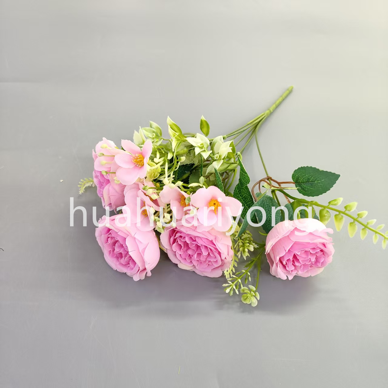 花杆/火把狂欢夜导具/电镀玫瑰花/钩织花/钩织花束细节图