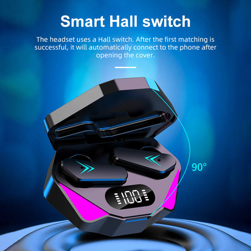 The new cross-border X15 Bluetooth headphones are low-latency and low-power digital gaming and e-sports headphones details Picture