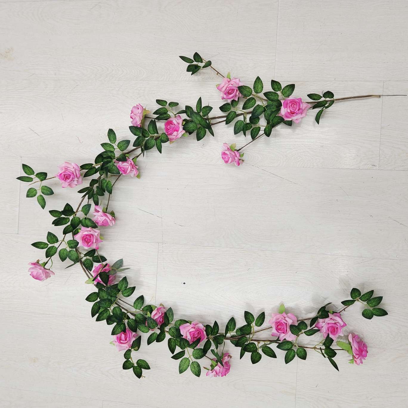 Simulated handicrafts and gifts, spring garden plastic flowers, silicone artificial petals, simulated roses, vines detail image 5