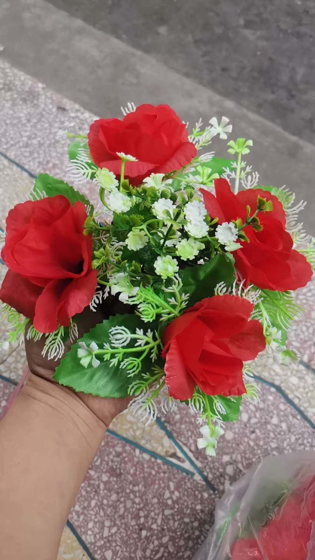 磁铁小花车头花婚车装饰婚车花仿真磁铁小花婚庆用品喜庆用品