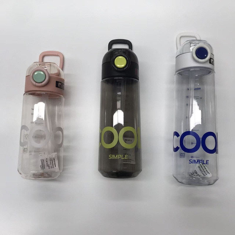 夏日清爽COOL渐变吸管杯!带刻度+便携提手 学生通勤高颜值大容量水杯详情4