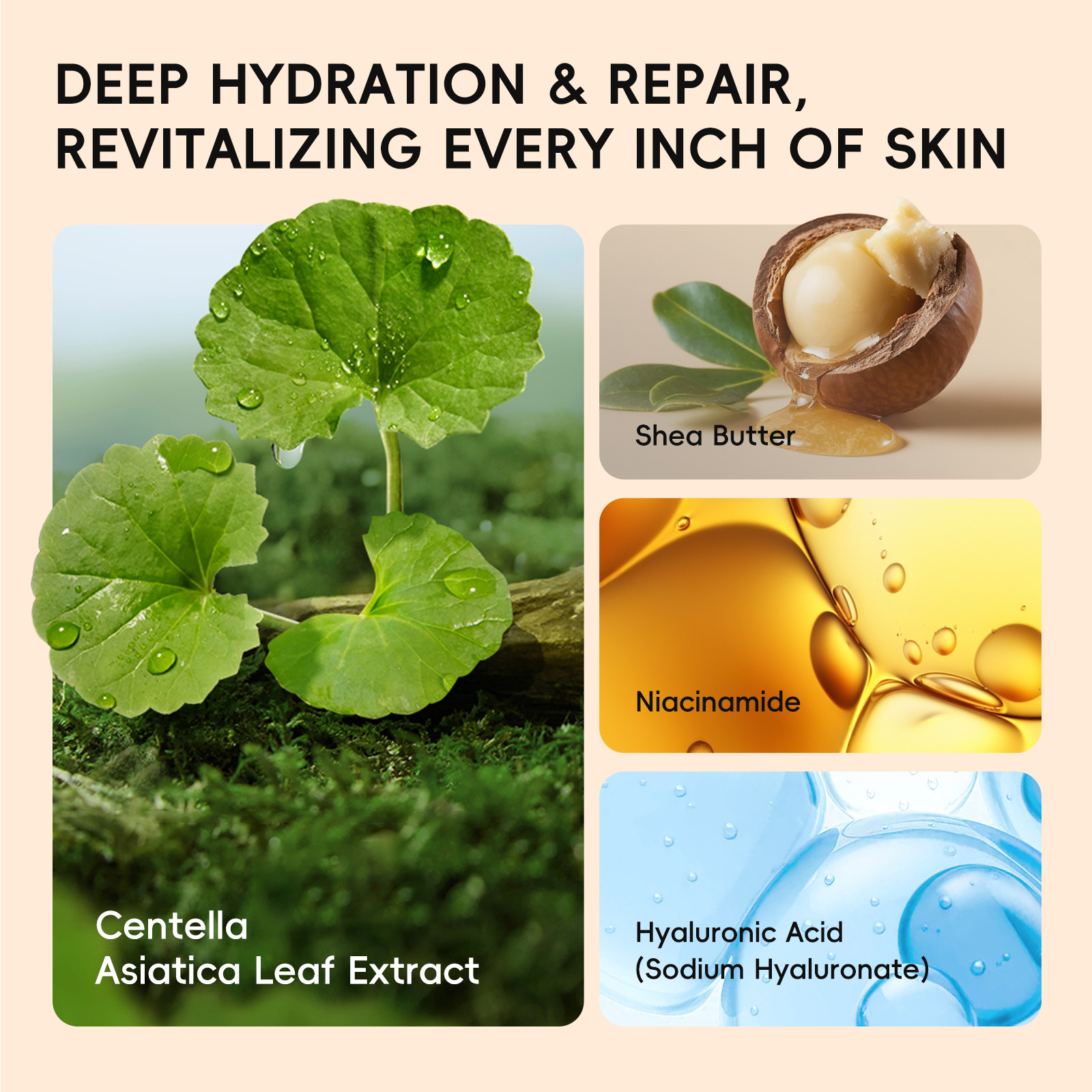 Cross-border new product LAIKOU Vitamin c Natural Cream 30g, all in English for export, Tone Up Cream to enhance skin tone Specification drawing