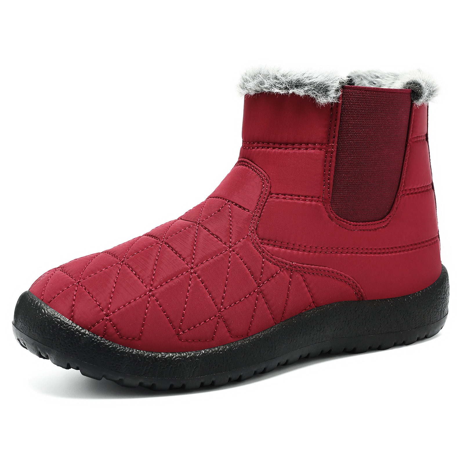 New winter cotton boots for women, foreign trade cotton shoes, soft-soled anti-slip shoes for middle-aged and elderly mothers, fleece and thickened shoes for the elderly Item Picture
