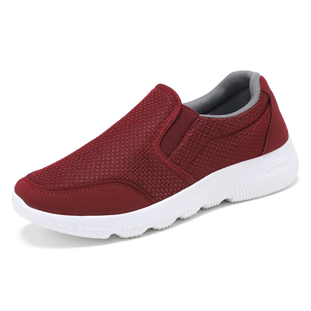 Old Beijing cloth shoes, women's autumn couple shoes, elderly shoes, soft-soled casual sports shoes, soft-soled single shoes, middle-aged and elderly walking shoes Item Picture