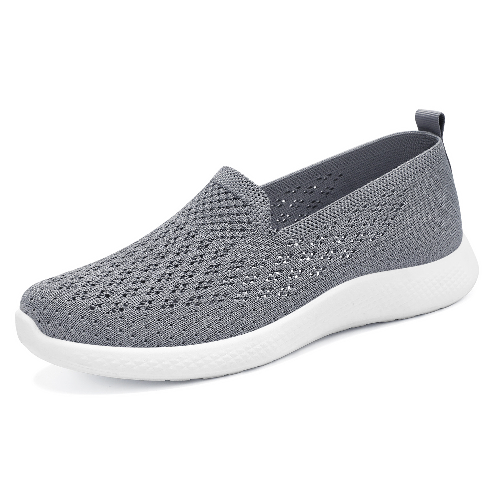 The new autumn cross-border flying woven shoes for women are casual single shoes with soft soles and breathability. They are shoes for middle-aged and elderly mothers Item Picture