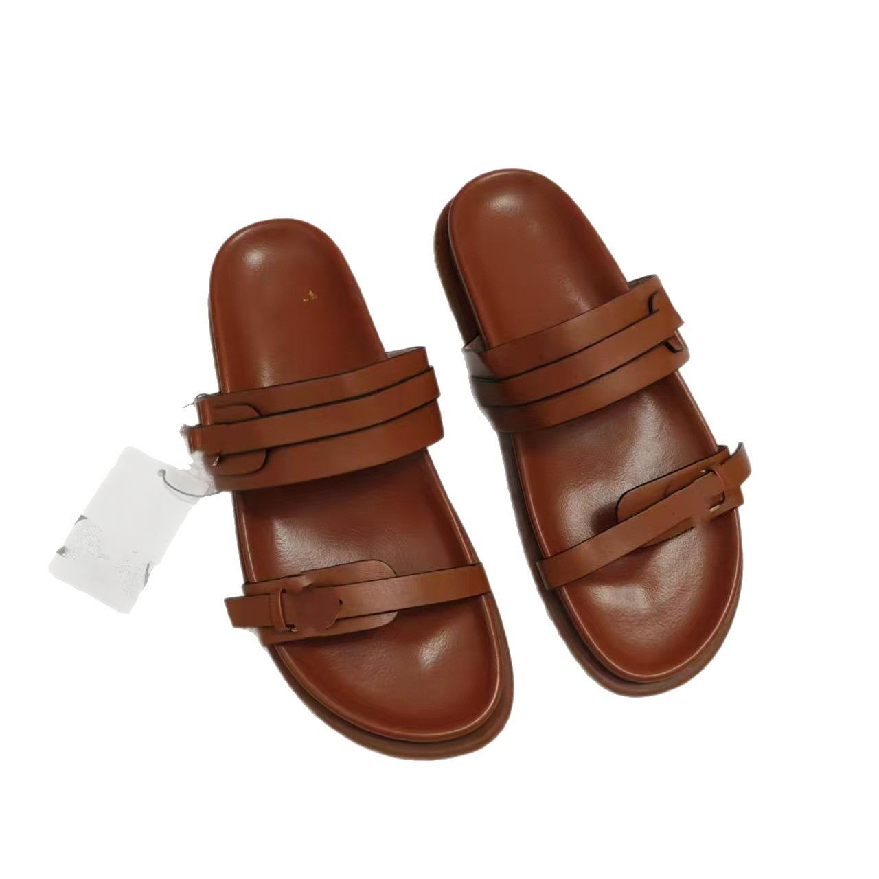 Eddie Shoes' Instagram best-selling cross-border ZAR single women's sandals, flip-flops, muffin, thick-soled slippers, flat shoes wholesale Item Picture