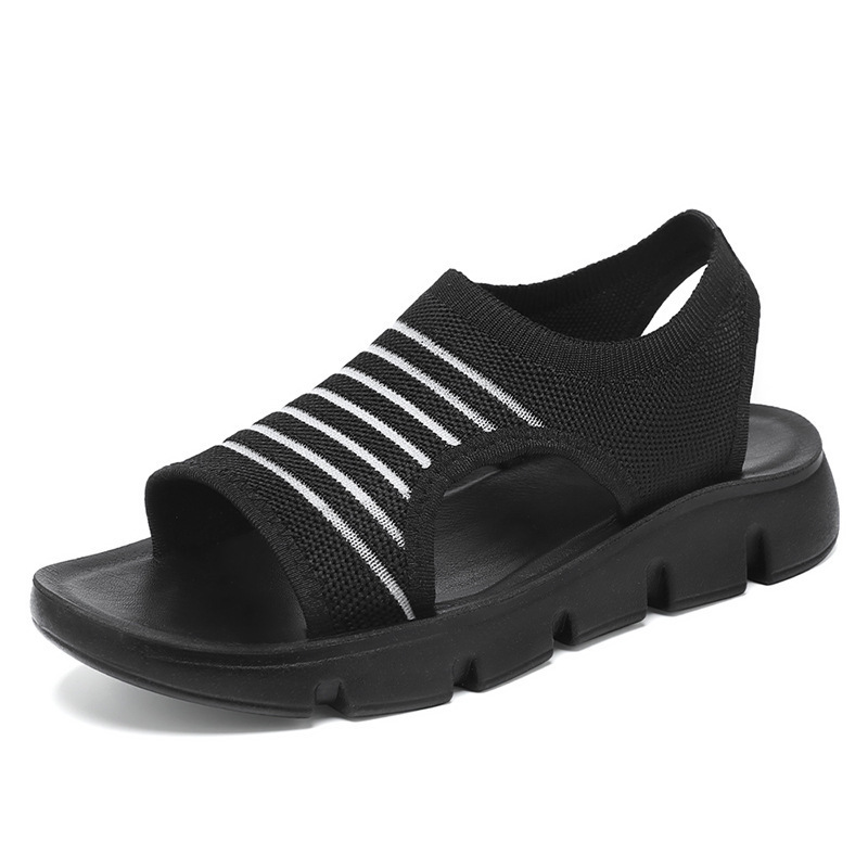 New summer hollowed-out breathable women's sandals sandal soft-soled comfortable mom shoes for foreign trade women's shoes Item Picture
