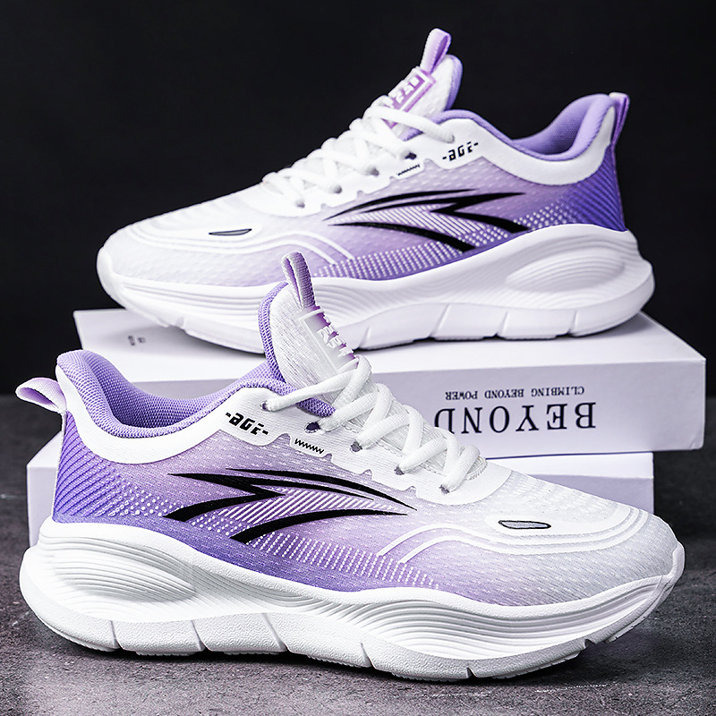 Women's autumn new style mesh breathable single shoes cross-border shipping women's shoes fashionable, comfortable, lightweight running shoes Specification drawing