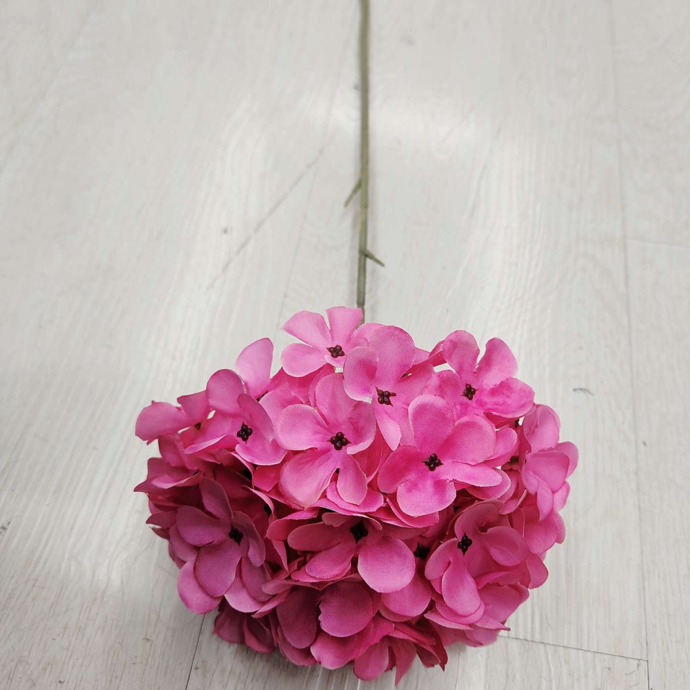 90-piece single hydrangea flower office culture simulation garden rose pole torch carnival night guide, electroplated rose crochet bouquet detail image 6