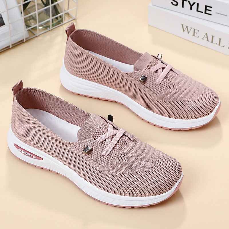 Shoes for Women 2025 Summer Cross-border Distribution Casual Women's single shoes, breathable and comfortable for middle-aged and elderly mothers full figure