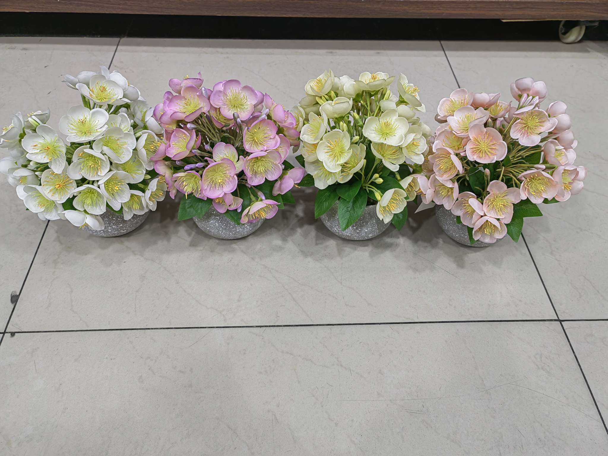 家饰仿真花饰五朵塑料花假花装饰品室内摆件塑胶花艺品装饰材料仿真花