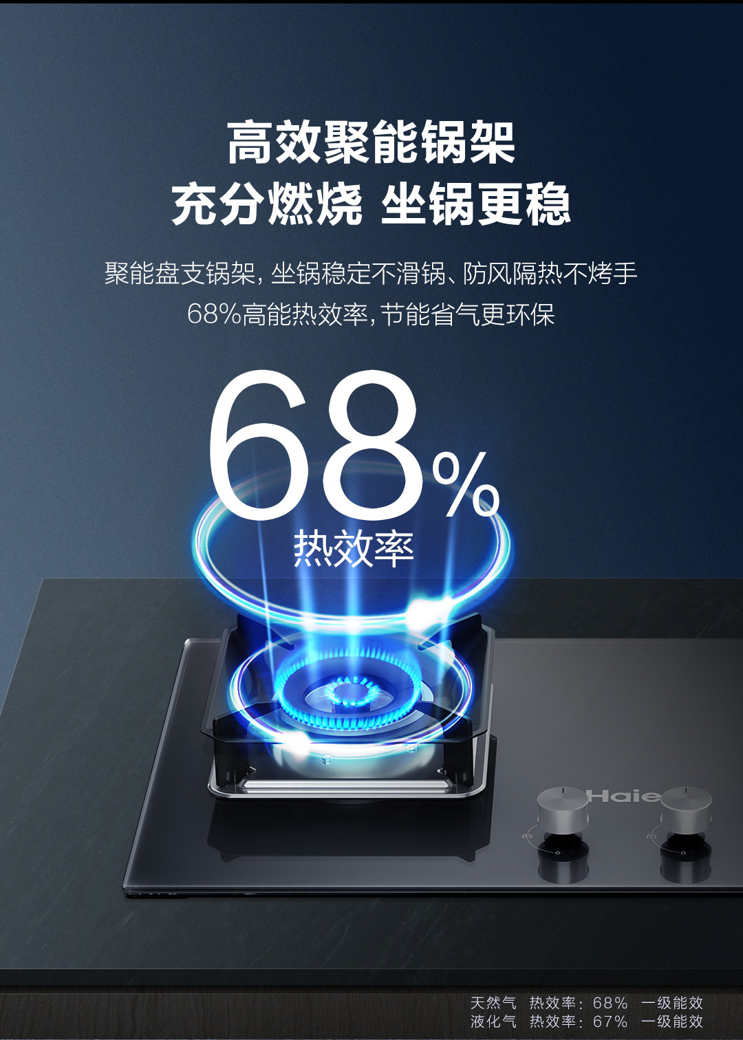 Haier海尔 天然气 燃气灶JZT-QG23(12T)  5.2kW大火力 pic 3