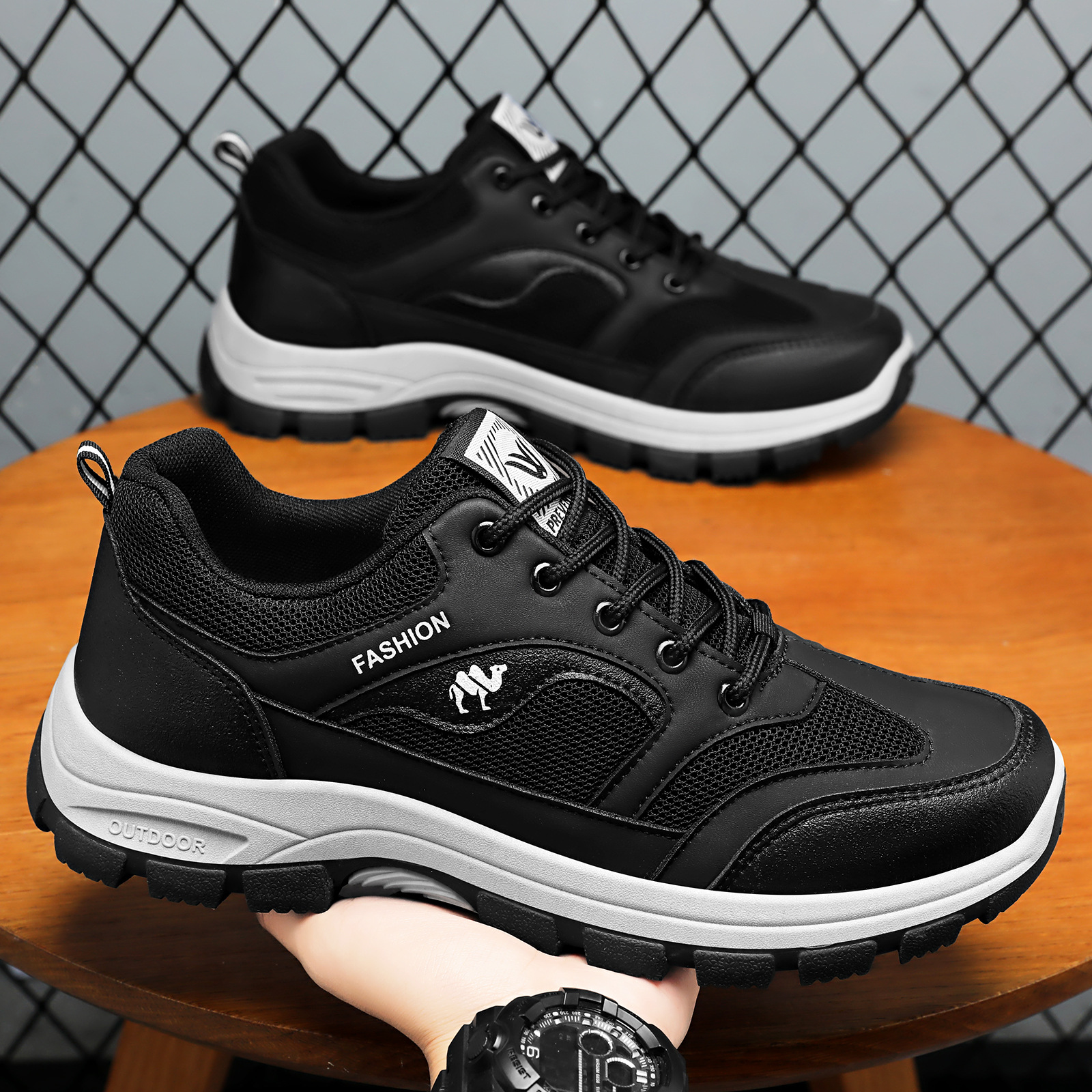 Wholesale of new autumn casual and versatile sports shoes for men. Trendy soft-soled and comfortable lace-up dad shoes Specification drawing