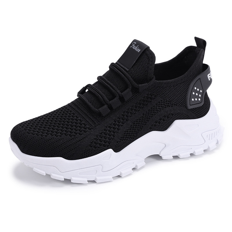 Autumn fashion women's shoes processing and customization, mesh breathable thick-soled retro Forrest Gump shoes, Korean version sports shoes Item Picture