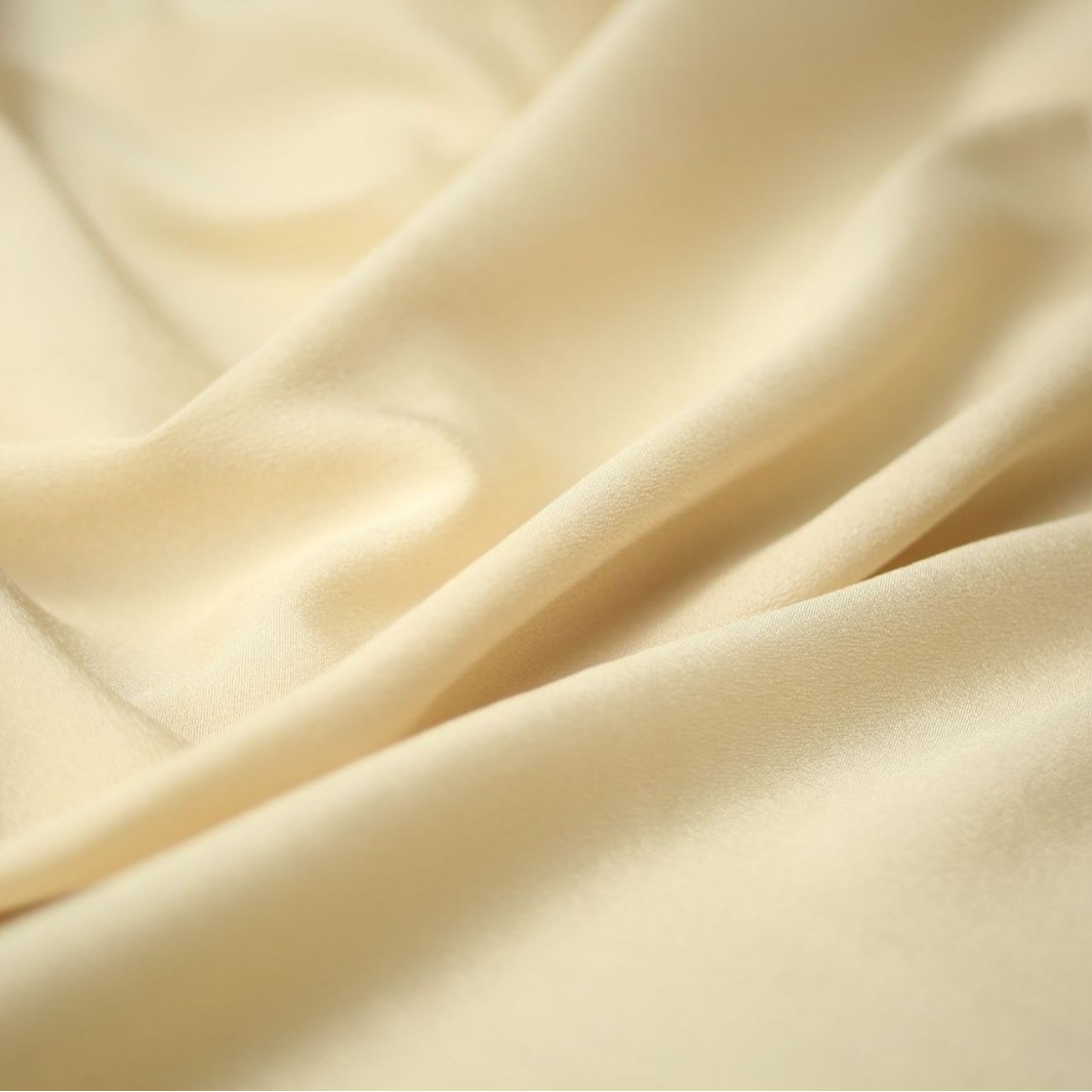 The elastic double crepe, light and breathable summer dress fabric is suitable for women's floral long dresses and chiffon skirt fabrics Item Picture