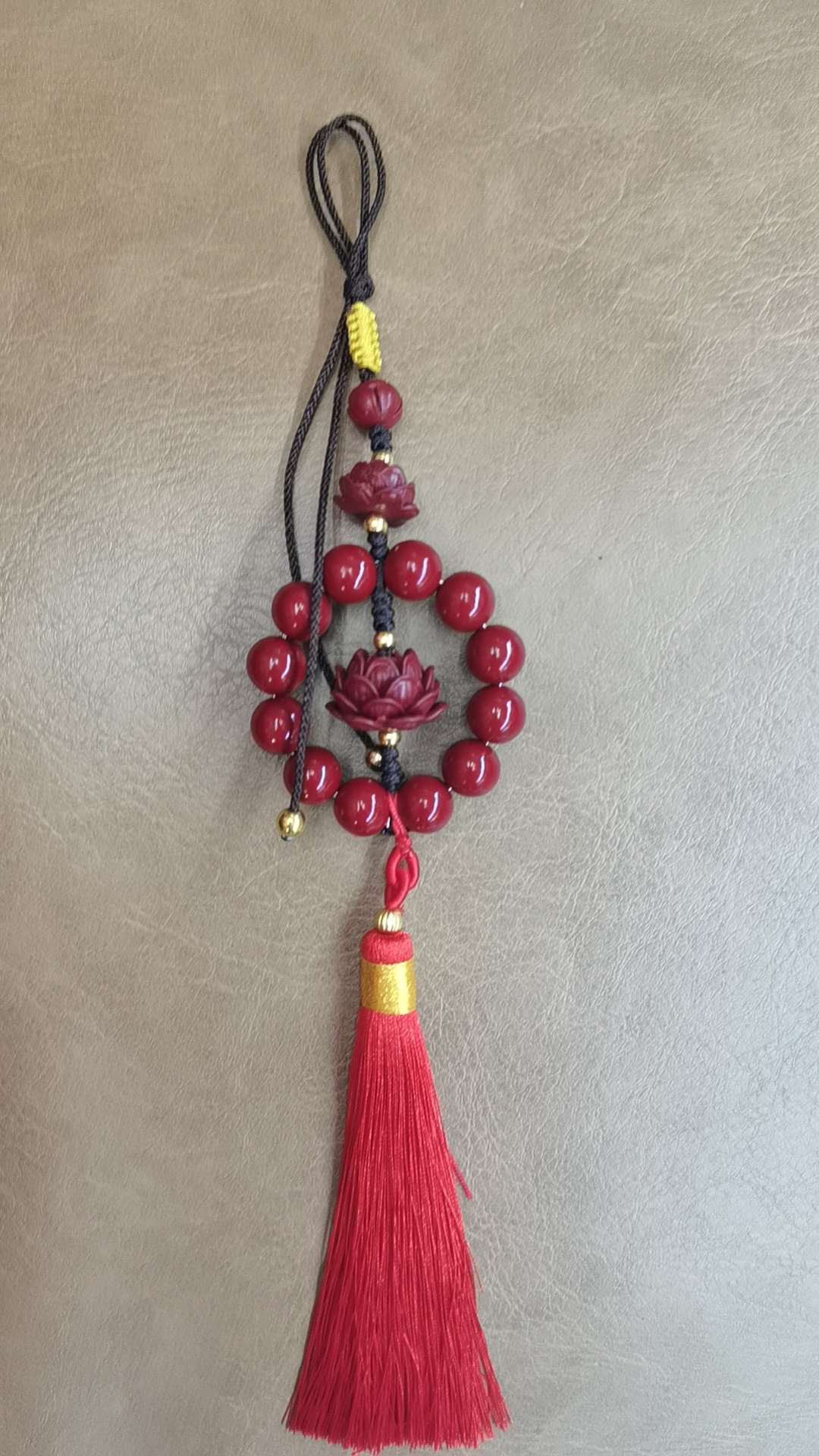 朱砂莲花车挂，559996