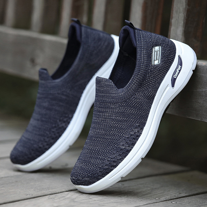 Men's shoes processing and customization, new men's sports shoes, casual shoes, men's soft-soled shoes, men's wholesale details Picture