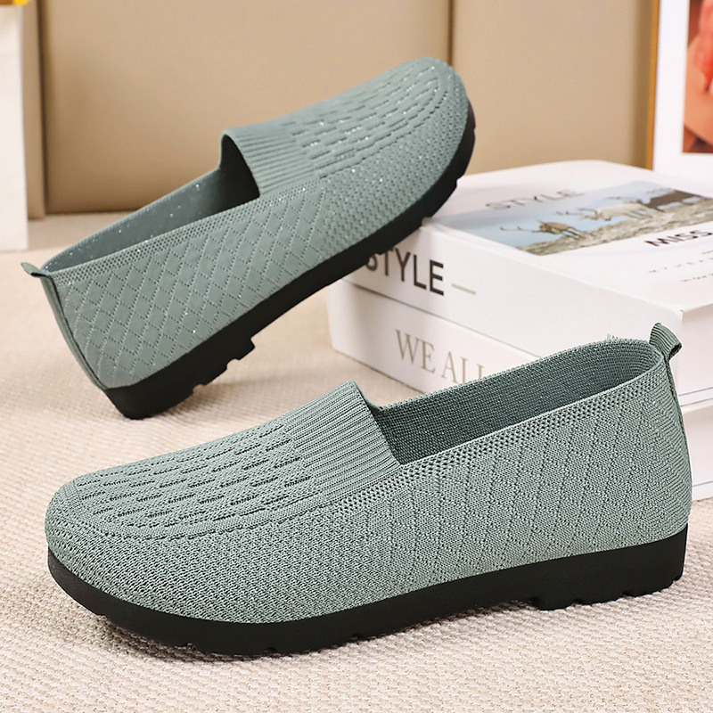 Autumn new styles of women's shoes, mugwort shoes, old Beijing cloth shoes, large-sized casual shoes, and shoes for middle-aged and elderly mothers Specification drawing