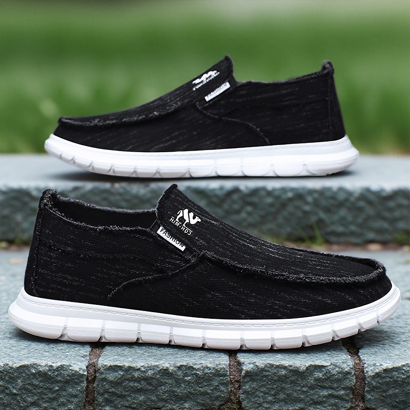 New men's shoes, old Beijing cloth shoes, breathable and versatile canvas shoes, soft soles, durable, one-step men's dad shoes full figure