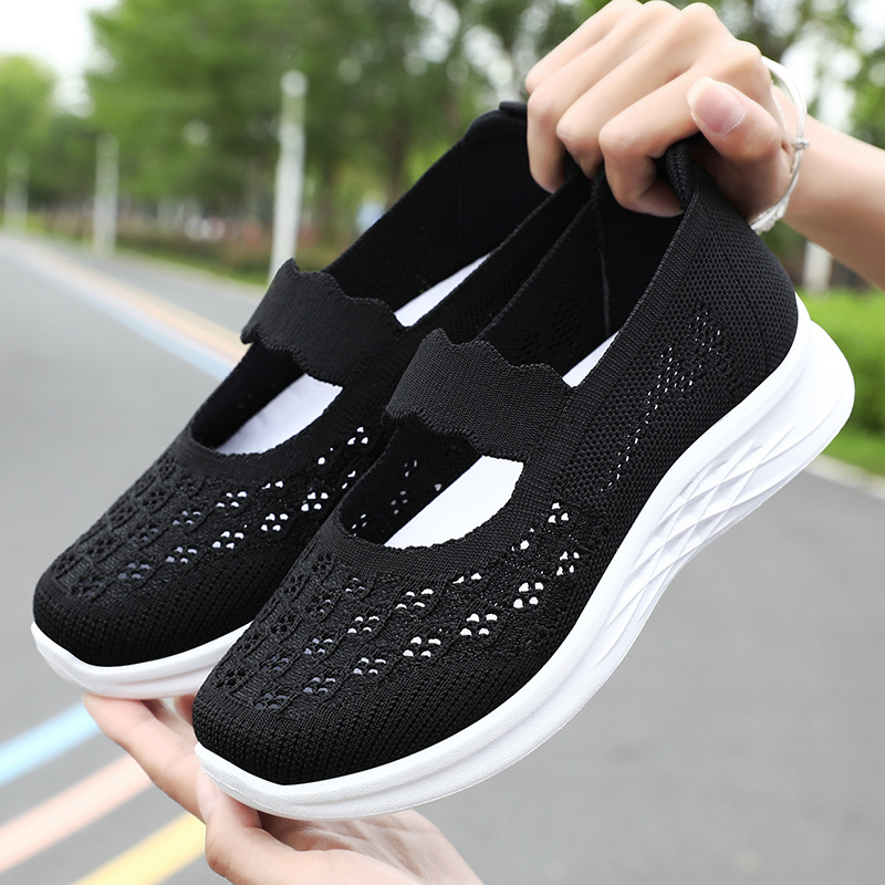 Women's autumn new style net shoes, old Beijing cloth shoes, fashionable mom shoes, factory direct sales, women's casual single shoes Specification drawing