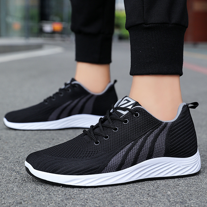 Men's Sneakers 2025: Breathable and trendy running shoes, Korean-style lace-up lightweight and casual shoes, versatile and comfortable for men Specification drawing
