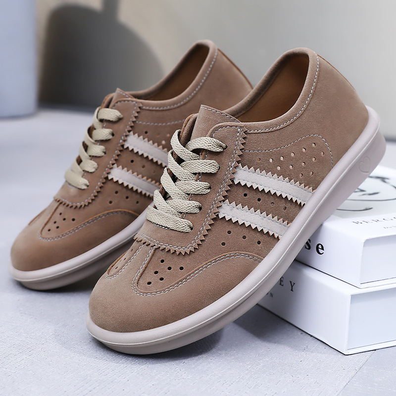 Forrest Gump women's shoes autumn new style retro German training shoes lace-up casual women's soft-soled, versatile, breathable and trendy sneakers details Picture