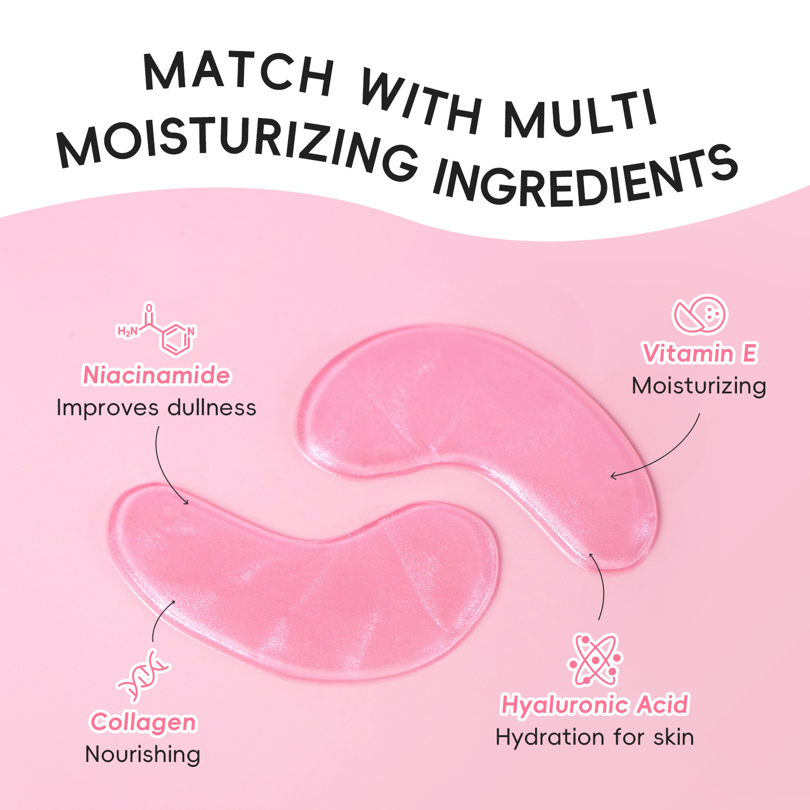 Cross-border LAIKOU Cherry Blossom Single Eye Mask 6g/ Hydrating, Moisturizing and caring for the skin around the eyes, in stock Item Picture