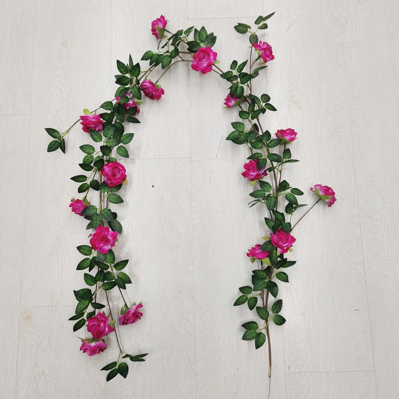 Simulated handicrafts and gifts, spring garden plastic flowers, silicone artificial petals, simulated roses, vines detail image 6
