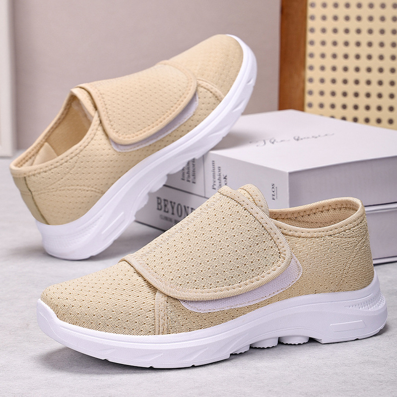 New Velcro adjustable shoes for women, comfortable and casual shoes for middle-aged and elderly mothers, cross-border wholesale women's shoes details Picture