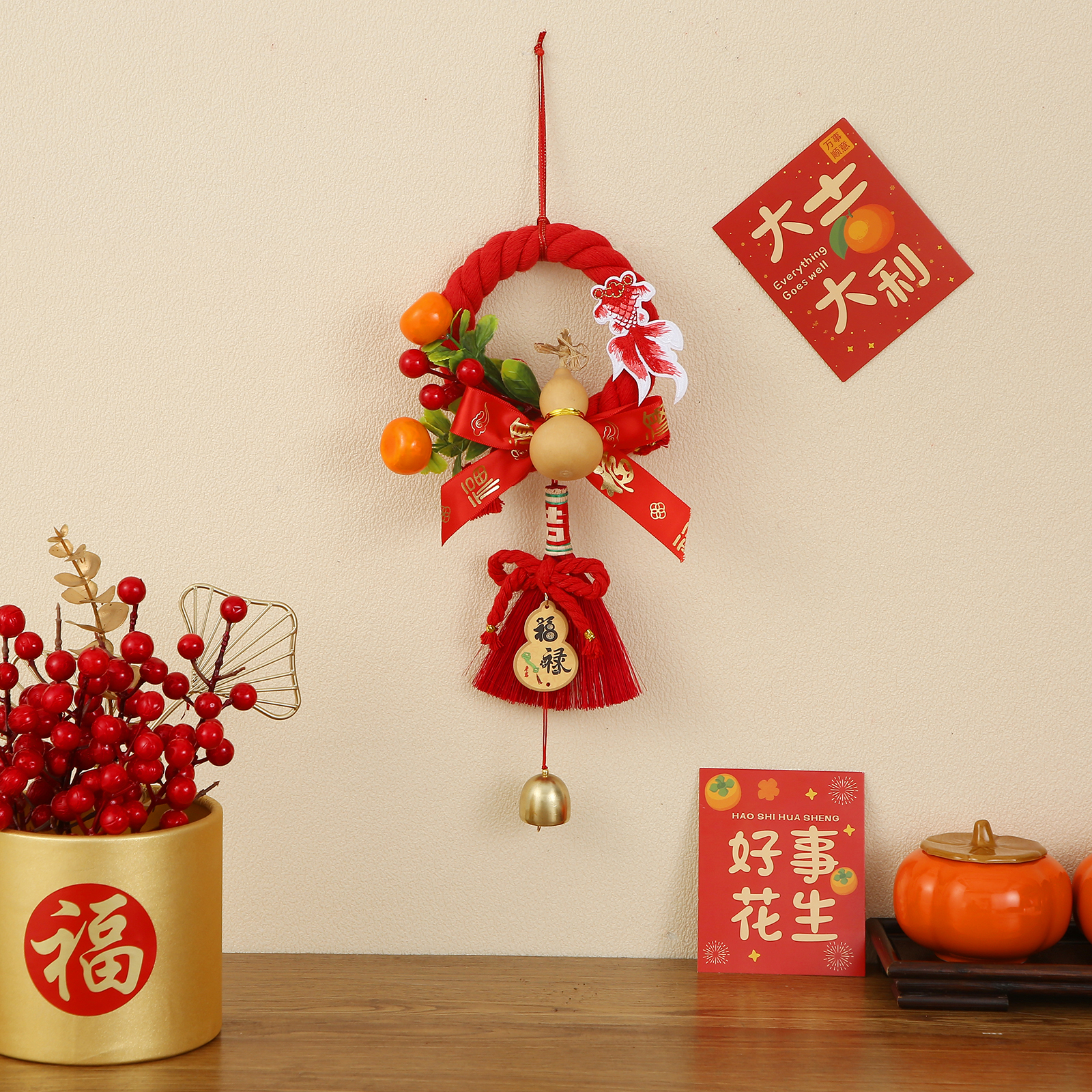 Zhu Gong Cultural Products, Chinese-made knot decorations, hand-woven ropes, Chinese knot pendants, multi-color festive items, festive Chinese knot pendants, festive rope art, rope art, Chinese knot festive items, festive Chinese knot pendants Application Scenario