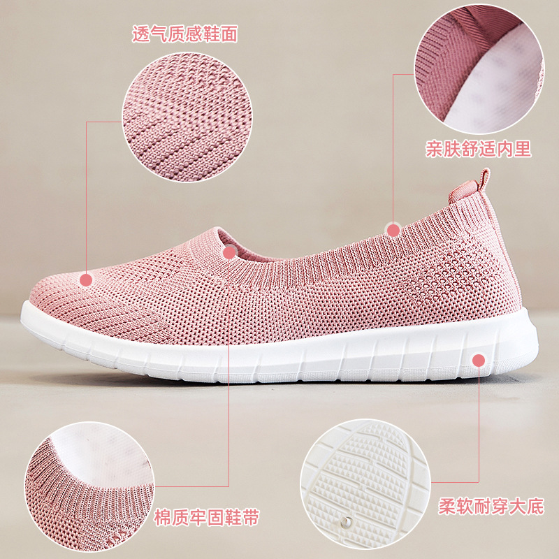 New cross-border mom shoes, wholesale of foreign trade women's shoes, flat one-foot casual single shoes, soft soles, old Beijing cloth shoes for women Application Scenario