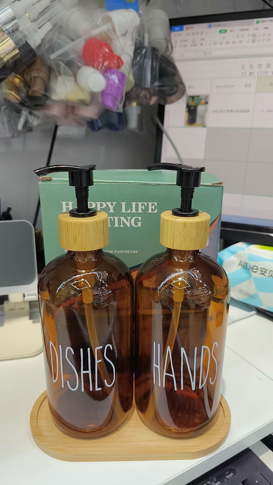 Glass bottles, glassware, hand sanitizer bottles, daily necessities, daily necessities detail image 2