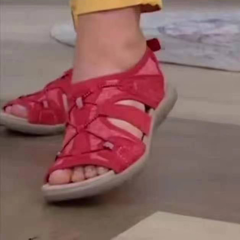 New large-sized women's sandals for the Amazon cross-border independent station in Europe and America, summer outdoor sporty style beach casual sandals details Picture