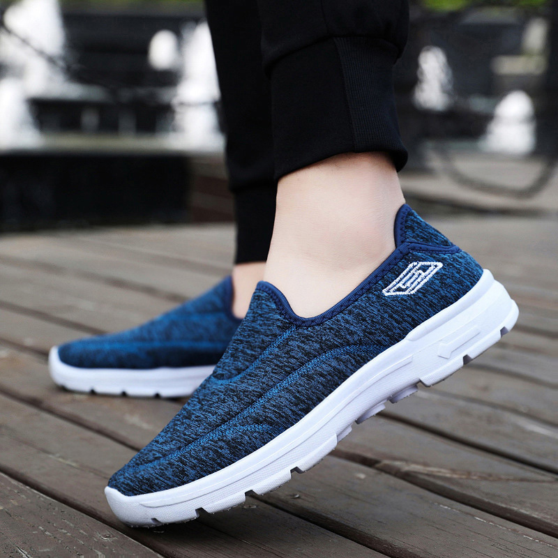 Men's soft-soled breathable walking shoes, one-piece consignment, couple casual shoes, cross-border sports shoes for middle-aged and elderly men Specification drawing