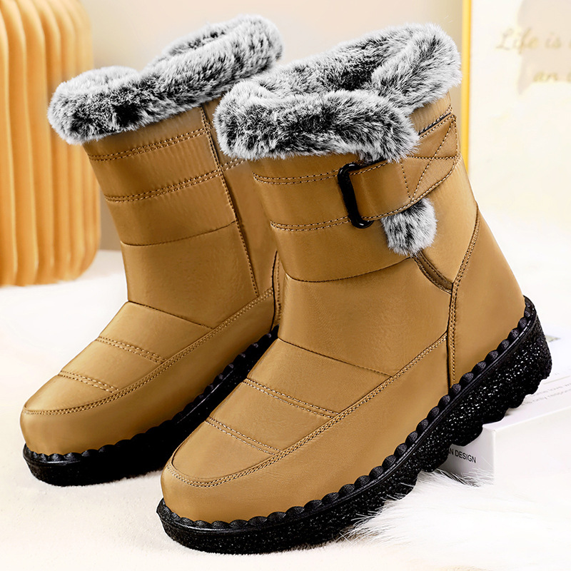 Snow Boots for Women 2025 Winter New thick-soled short boots cross-border wholesale, cold-proof cotton boots with fleece warmth long boots for women details Picture
