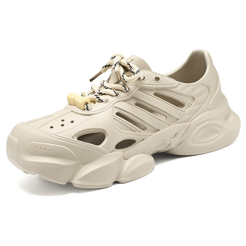 Men's fashionable and versatile casual shoes, perforated and breathable single shoes, new summer men's sandals, no smelly feet, crocs Item Picture