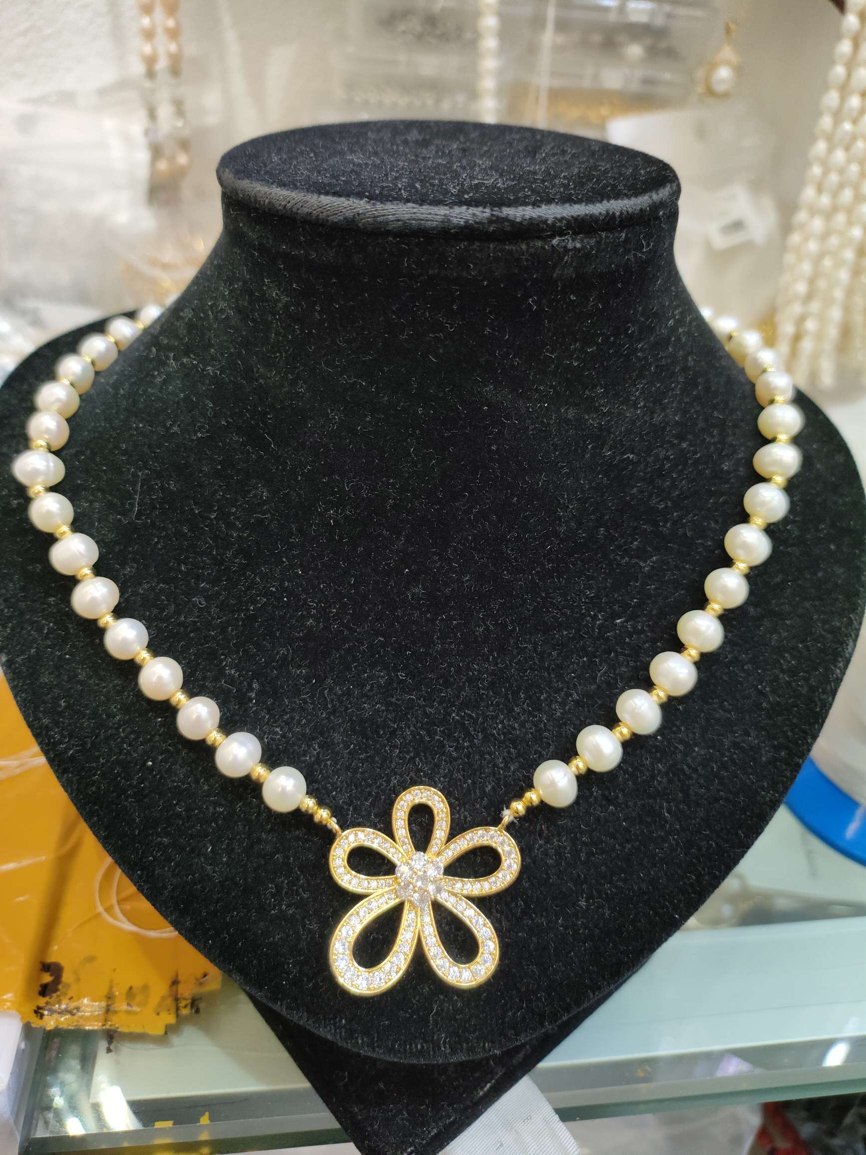 天然珍珠项饰时尚简约百搭气质优雅女款珠宝饰品礼物赠品