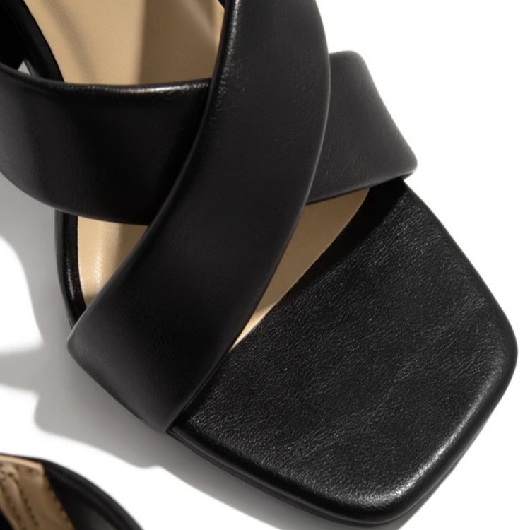 2021 New style European and American women's summer casual Export sandals, cross-border stiletto high-heeled large-sized comfortable slippers Application Scenario