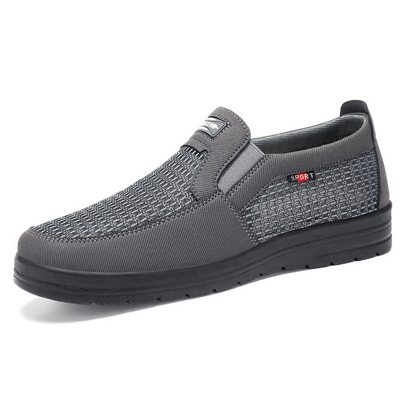 New men's casual single shoes, breathable and comfortable for one step, shallow opening dad shoes, directly sent by the old Beijing cloth shoe manufacturer Item Picture