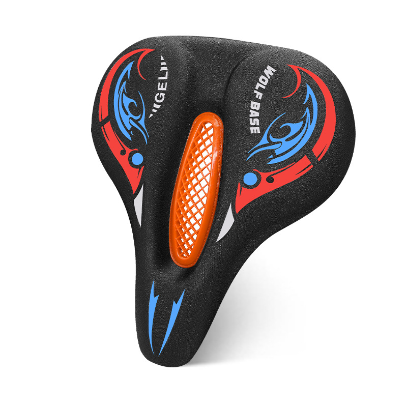 Factory direct sales of bicycle seat covers, thickened silicone shock-absorbing saddle covers, unisex mountain bike riding accessories Item Picture