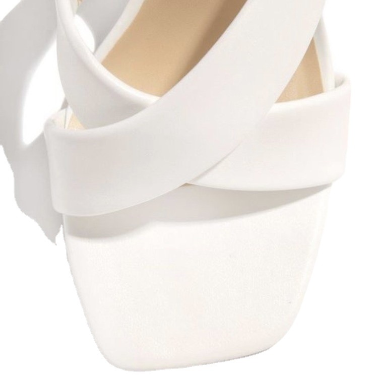 2021 New style European and American women's summer casual Export sandals, cross-border stiletto high-heeled large-sized comfortable slippers Item Picture